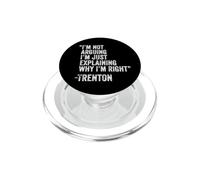 Citation de Trenton drôle Anniversaire personnalisé idée idée ingénieur PopSockets PopGrip pour MagSafe