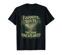Citation de Voyage inexplorée sur l'itinéraire préféré T-Shirt