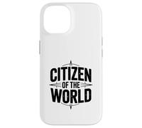 Citation de Voyage inspirante Citoyen du Monde Coque pour iPhone 14