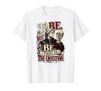 Citation de William Shakespeare « to Be Or Not to Be Hamlet » T-Shirt Graphique avec Valeur