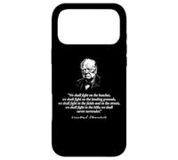 Citation de Winston Churchill We Shall Never Surrender Coque pour iPhone 17 Pro Max