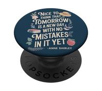 Citation Demain Amoureux des Livres Anne Shirley PopSockets PopGrip Adhésif