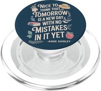 Citation Demain Amoureux des Livres Anne Shirley PopSockets PopGrip pour MagSafe