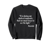 Citation d'encouragement de la philosophie Grecque d'Aristote Sweatshirt
