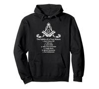 Citation des habitudes de Franc-maçon True Mason Values Design Franc-maçonnerie Sweat à Capuche