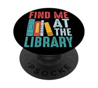 Citation des Livres Find Me at The Library PopSockets PopGrip Adhésif