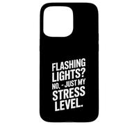 Citation des lumières Clignotantes No Just My Stress Level Coque pour iPhone 15 Pro Max