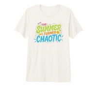 Citation d'été Amusante de la génération Z The Summer I Turned Chaotic T-Shirt Haut de Gamme