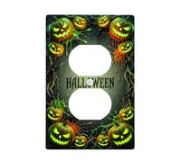 Citation d'Halloween citrouilles effrayantes Jack-O'-Lantern Duplex Outlet