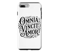 Citation d'Omnia Vincit Amor Latin Love Conquers All Coque pour iPhone 7 Plus/8 Plus