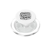 Citation d'Omnia Vincit Amor Latin Love Conquers All PopSockets PopGrip pour MagSafe