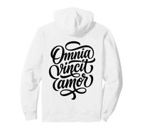 Citation d'Omnia Vincit Amor Latin Love Conquers All Sweat à Capuche