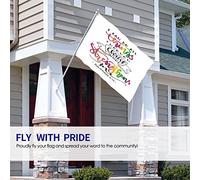 Citation Drapeau 4x6 FT I Can Do All Things Through Who Strengthens Me Word Drapeaux extérieurs Grandes bannières de cour de bienvenue Home Garden Yard Lawn Decor