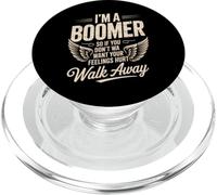 Citation drôle avec Inscription « I'm a Boomer Don't Want Feelings Hurt » PopSockets PopGrip pour MagSafe