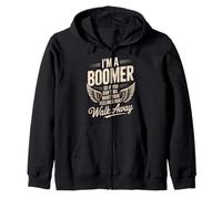 Citation drôle avec Inscription « I'm a Boomer Don't Want Feelings Hurt » Sweat à Capuche