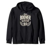 Citation drôle avec Inscription « I'm a Boomer Don't Want Feelings Hurt » Sweat à Capuche