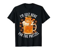 Citation drôle avec Un Chat et de la bière, Pretzel T-Shirt Graphique avec Valeur