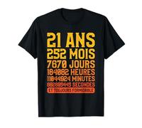 Citation Drôle De 21e Anniversaire Pour Un 21 Ans T-Shirt