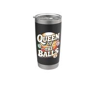 Citation drôle de bingo Reine des balles Gobelet isotherme en acier inoxydable double paroi