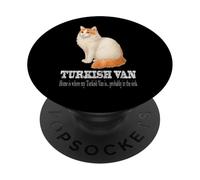 Citation drôle de Chat Turc « Probably in The Sink » PopSockets PopGrip Adhésif