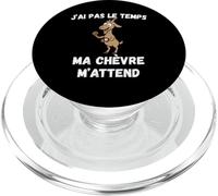 Citation drôle de chèvre, ma chèvre m’Attend PopSockets PopGrip pour MagSafe