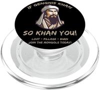 Citation drôle de Mongols Gengis Khan Histoire drôle PopSockets PopGrip pour MagSafe