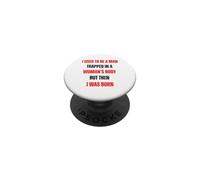 Citation drôle de piégé dans Le Corps d'une Femme pour Les événements de fierté PopSockets PopGrip Adhésif
