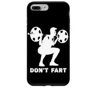 Citation drôle d'haltérophilie accroupi Don't Fart Haltérophilie Coque pour iPhone 7 Plus/8 Plus