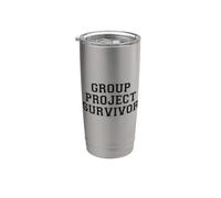 Citation drôle du collège Survivor de projet de groupe Gobelet isotherme en acier inoxydable double paroi