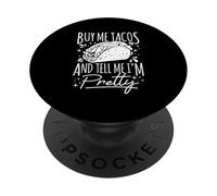Citation drôle d'une Personne Qui Aime Les Tacos PopSockets PopGrip Adhésif