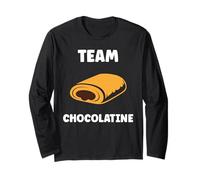 Citation Drole Pain au Chocolat Humour Team Chocolatine Manche Longue