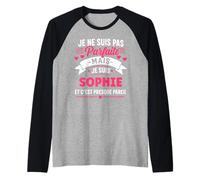 Citation drôle personnalisé Sophie Humour prénom Sophie Manche Raglan