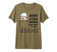 Citation drôle sur Les brebis, Maintenant J'Ai des brebis T-Shirt Haut de Gamme
