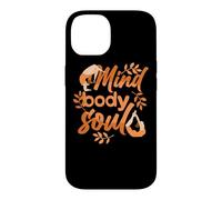 Citation du Bien-être de l'instructeur de méditation et de Yoga de l'esprit, du Corps, de l'âme Coque pour iPhone 14