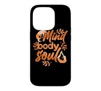 Citation du Bien-être de l'instructeur de méditation et de Yoga de l'esprit, du Corps, de l'âme Coque pour iPhone 14 Pro