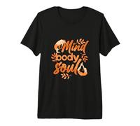 Citation du Bien-être de l'instructeur de méditation et de Yoga de l'esprit, du Corps, de l'âme T-Shirt Haut de Gamme