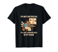 Citation du café pour amoureux du livre - Comfortably In My Book T-Shirt