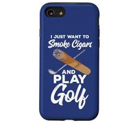 Citation du Golfeur Professionnel « I Just Want to Smoke Cigars and Play Golf » Coque pour iPhone SE (2020) / 7/8