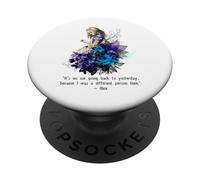 Citation du Livre Vintage « It's no Use Going Back to Yesterday... » PopSockets PopGrip Adhésif