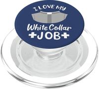 Citation du Pasteur « I Love My White Collar Job » Christian Believer PopSockets PopGrip pour MagSafe