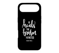 Citation du Verset de la Bible chrétienne « He Heals The Broken Hearted » Coque pour iPhone Air