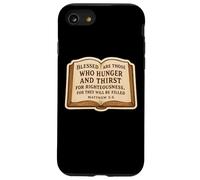 Citation du Verset de la Bible chrétienne Matthieu 5:6 Jésus-Christ Faith Coque pour iPhone SE (2020) / 7/8