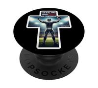 Citation du Verset de la Bible du Joueur de Football chrétien Philippiens 4:13 PopSockets PopGrip Adhésif
