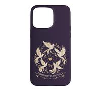Citation en Forme de cœur « Community is The Spell Birds » Coque pour iPhone 15 Pro Max