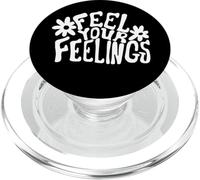 Citation « Feel Your Feelings Positive Thinking Life Coach » PopSockets PopGrip pour MagSafe