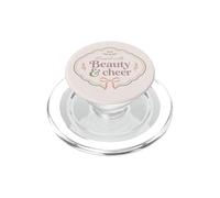 Citation féminine avec nœud Floral « Blessed with Beauty Cheer » PopSockets PopGrip pour MagSafe