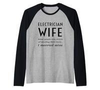 Citation fière de l'électricien épouse d'un électricien Manche Raglan