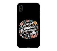 Citation Florale Being A Grandma Makes My Life Complete Coque pour iPhone XS Max