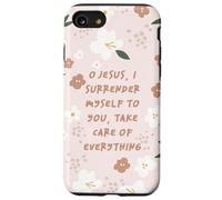 Citation Florale catholique de Jésus, Foi, Abandon, esthétique Coque pour iPhone SE (2020) / 7/8