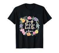Citation Florale « Though She Be But Little She is Fierce » T-Shirt